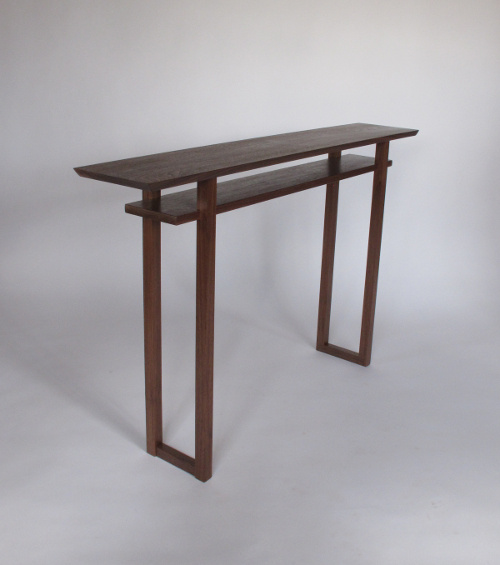 Statement Entry Table - tall table for small entryway, hallway decor –  Mokuzai Furniture