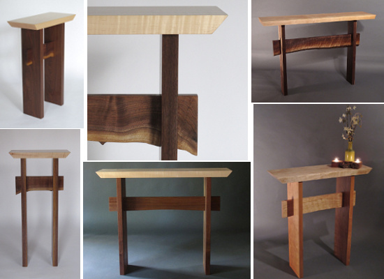 Create a Custom Statement Entry Table- tall or small, narrow & modern –  Mokuzai Furniture