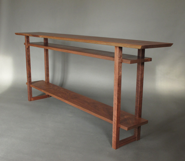 A Long Narrow Console Table With 2, Very Long Narrow Console Table